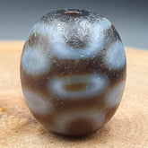 Dragon Eye Old Antique Himalayan Indo Tibetan Dragon 7 Eyes Dzi Amulet Bead #21